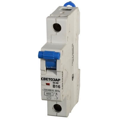 СВЕТОЗАР ВА-60, 1P, 32А, B, 6кА, автоматический выключатель (SV-49051-32-B)