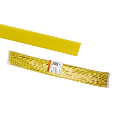 Термоусаживаемая трубка ТУТнг 10/5 желтая по 1м (50 м/упак) SQ0518-0216