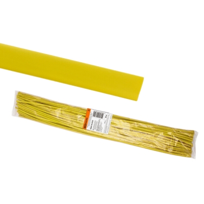 Термоусаживаемая трубка ТУТнг 14/7 желтая по 1м (50 м/упак) SQ0518-0230