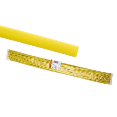 Термоусаживаемая трубка ТУТнг 6/3 желтая по 1м (50 м/упак) SQ0518-0202