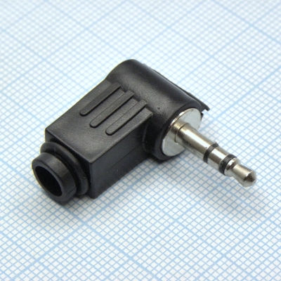 TRS 3.5 (mini plug) штекер угловой