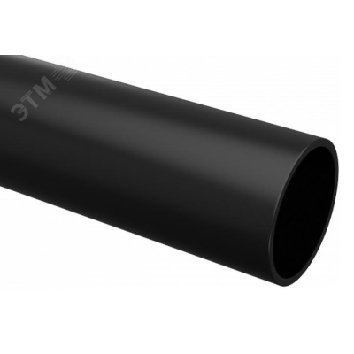 Труба гладкая ПВХ жесткая d25мм черн. Plast trg-25b-3m