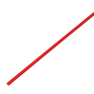 Трубка термоусаживаемая ТУТ 4,0/2,0мм, красная, упаковка 50 шт. по 1м, 55-0404