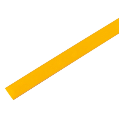 Трубка термоусаживаемая ТУТ 6,0/3,0мм, желтая, упаковка 50 шт. по 1м, 55-0602