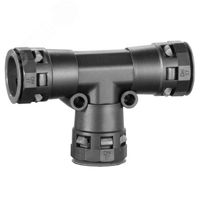 Угол Т-образный для труб DN 23/23/23мм полиамид черный PAT23N