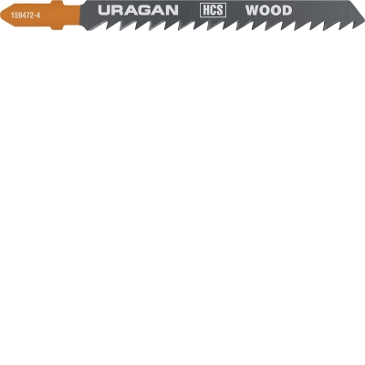 URAGAN T101D, T-хвост., по дереву, шаг 4 мм, 75 мм, 2 шт, полотна для лобзика (159472-4)