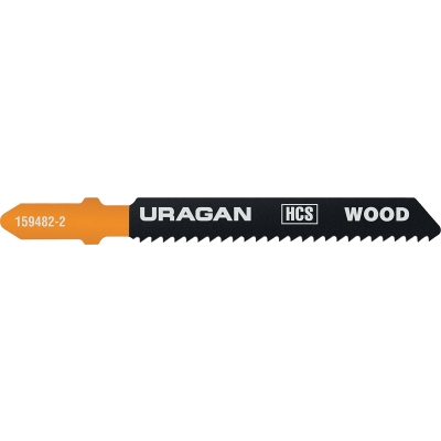 URAGAN T119B, T-хвост., по дереву, HCS, шаг 2 мм, 50 мм, 2 шт, полотна для лобзика (159481-2)