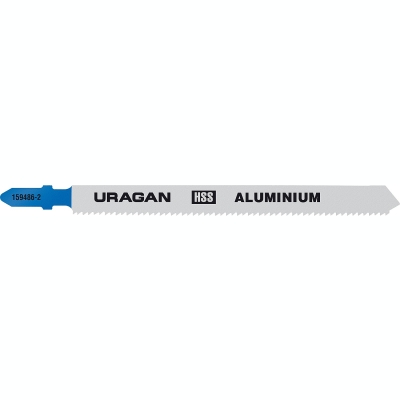 URAGAN T318B, T-хвост., по металлу, HSS, шаг 1.8 мм, 106 мм, 2 шт, полотна для лобзика (159486-2)