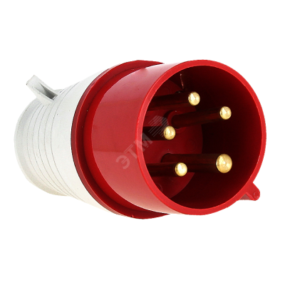 Вилка переносная 025 32А 3P+PE+N 380В IP44 ps-025-32-380