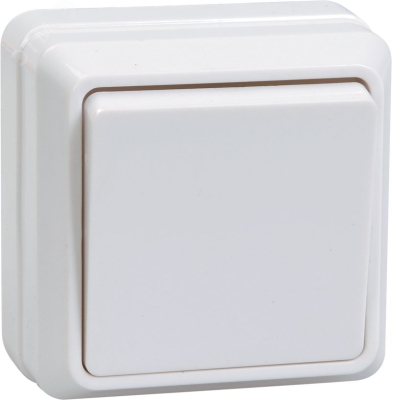 Выключатель 1-кл. ОП Октава 10А IP20 ВС20-1-0-ОБ 250В бел. IEK EVO10-K01-10-DC