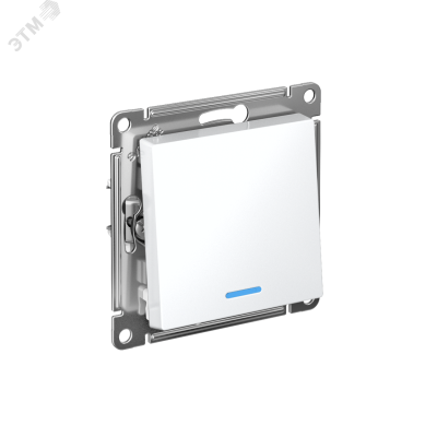 Выключатель 1-кл. СП AtlasDesign 10А IP20 (сх. 1а) 10AX с подсветкой механизм бел. SE ATN000113