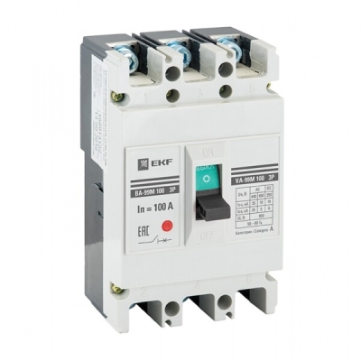 Выключатель автоматический 3п 100/32А 35кА ВА-99М PROxima mccb99-100-32m