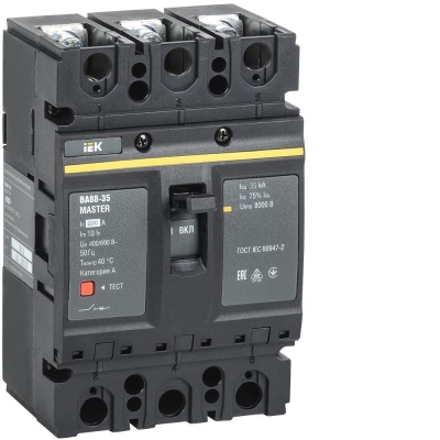 Выключатель автоматический 3п 200А 35кА ВА88-35 MASTER SVA30-3-0200-02