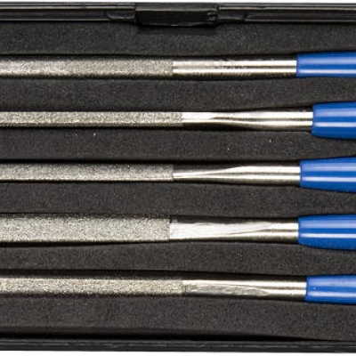 ЗУБР 140 х 75 мм, 5 предметов, P 140, набор алмазных надфелей в пластиковом боксе (33388-140-H5)