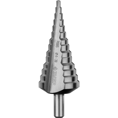 ЗУБР 4-39 мм, 14 ступеней, сталь Р6М5, ступенчатое сверло, Профессионал (29670-4-39-14)