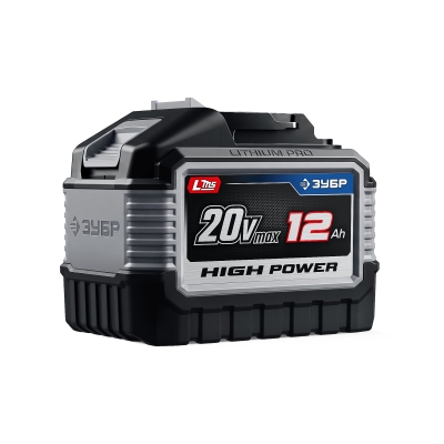 ЗУБР High Power, 20 В, 12.0 А·ч, аккумулятор LMS, ПРОФЕССИОНАЛ (BP-H-20-12)