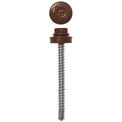 ЗУБР СКД 8017, 60 х 4.8 мм, шок.-коричн., 1000 шт (7,8 кг.), кровельный саморез (4-300310-48-060-8017)