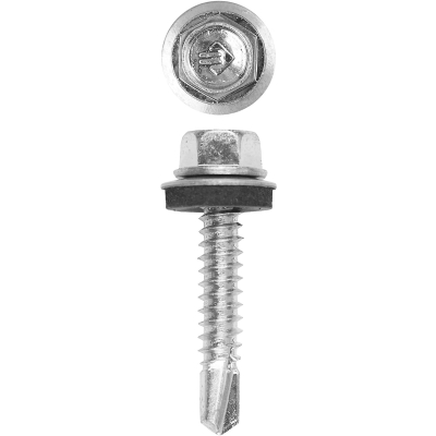 ЗУБР СКМ, 32 х 6.3 мм, цинк, 1200 шт (9,33 кг.), кровельный саморез, Профессионал (4-300310-63-032)