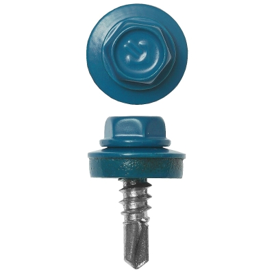 ЗУБР СКМ 5009, 25 х 5.5 мм, неб.-голуб., 800 шт (10,4 кг.), кровельный саморез (4-300310-55-025-5009)