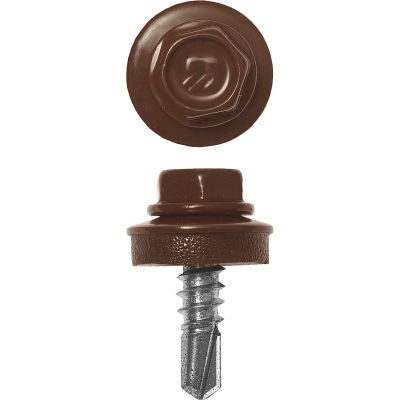 ЗУБР СКМ 8017, 25 х 5.5 мм, шок.-коричн., 420 шт (2,16 кг.), кровельный саморез, Профессионал (4-300315-55-025-8017)