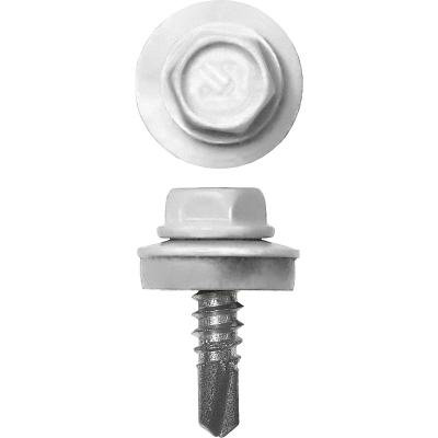 ЗУБР СКМ 9003, 25 х 5.5 мм, белый, 420 шт (2,16 кг.), кровельный саморез, Профессионал (4-300315-55-025-9003)