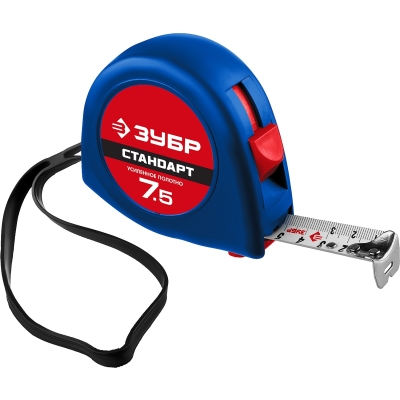 ЗУБР СТАНДАРТ 7.5 м х 25 мм, рулетка (34016-8)