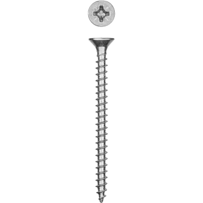 ЗУБР СУ-Б, 50 х 4.5 мм, белый цинк, 2500 шт (7,75 кг.), универсальный саморез (300370-45-050)