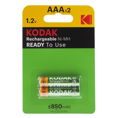 Аккумулятор Kodak HR03-2BL 850mАh Pre-Charged [K3AHRP-2/850mАh] (20/240/16800) СТРОГО КРАТНО 2 шт