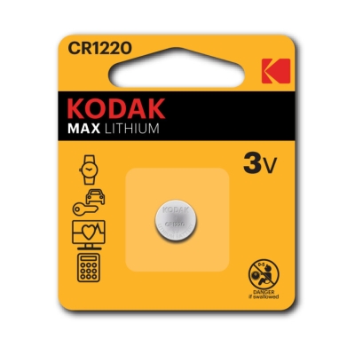 Батарейка Kodak CR1220-1BL (60/240/61440) СТРОГО КРАТНО 1 шт
