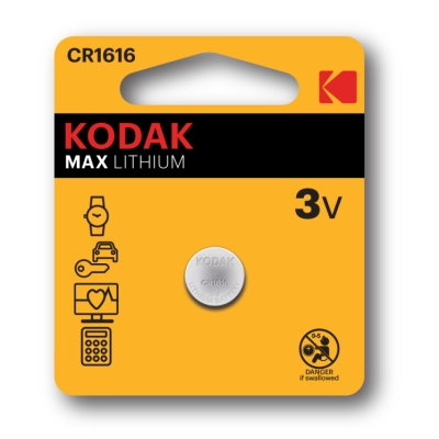 Батарейка Kodak CR1616-1BL (60/240/12000) СТРОГО КРАТНО 1 шт