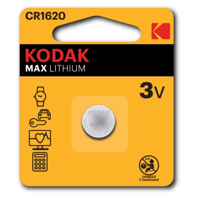 Батарейка Kodak CR1620-1BL (60/240/12000) СТРОГО КРАТНО 1 шт