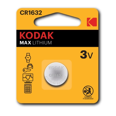 Батарейка Kodak CR1632-1BL (60/240/12000) СТРОГО КРАТНО 1 шт