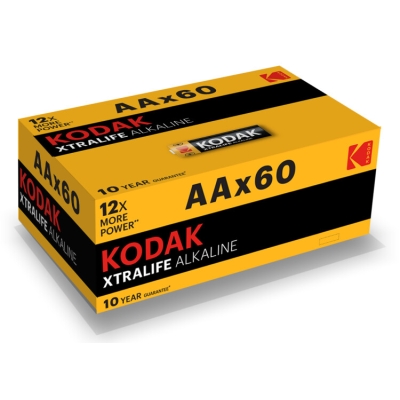 Батарейка Kodak LR6-60 (4S) colour box XTRALIFE [KAA-60] (60/1200/31200) СТРОГО КРАТНО 60 шт