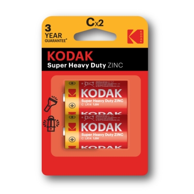 Батарейка Kodak R14-2BL EXTRA HEAVY DUTY [KCHZ-2] (20/200/8400) СТРОГО КРАТНО 2 шт