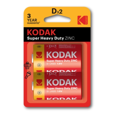 Батарейка Kodak R20-2BL EXTRA HEAVY DUTY [KDHZ-2] (24/120/5040) СТРОГО КРАТНО 2 шт