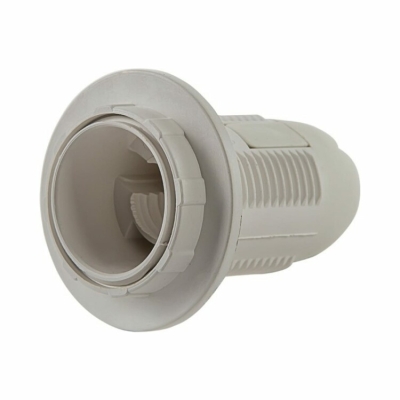 Патрон Е14-ППК пластиковый с прижимным кольцом IN HOME (кр.50шт)