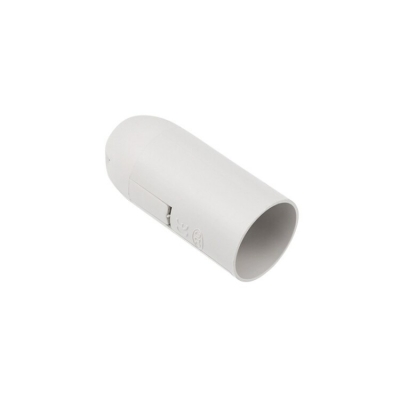 Патрон пластиковый термостойкий подвесной Е14 белый c этикеткой REXANT(кр.1шт)